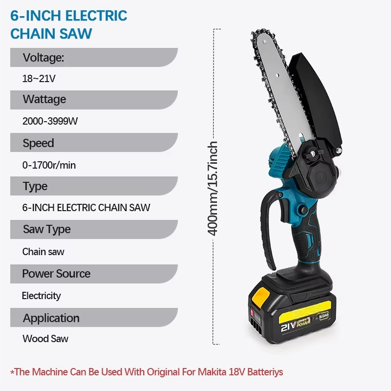 1700RPM 6 Inch Mini Li-Ion Ele - Mini Electric Chainsaw 6 Inch ulasan dan harga