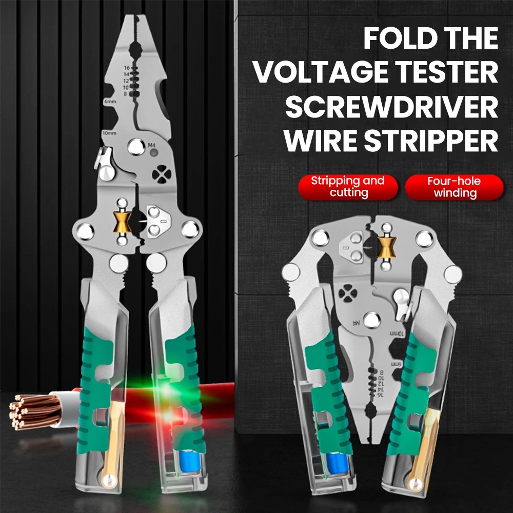 Foldalbe Wire Stripping Pliers - Automatic Wire Stripper Cutter ulasan dan harga