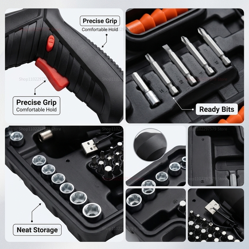 47Pcs Rechargeable Electric Sc - Electric Screwdriver Rechargeable Usb ulasan dan harga