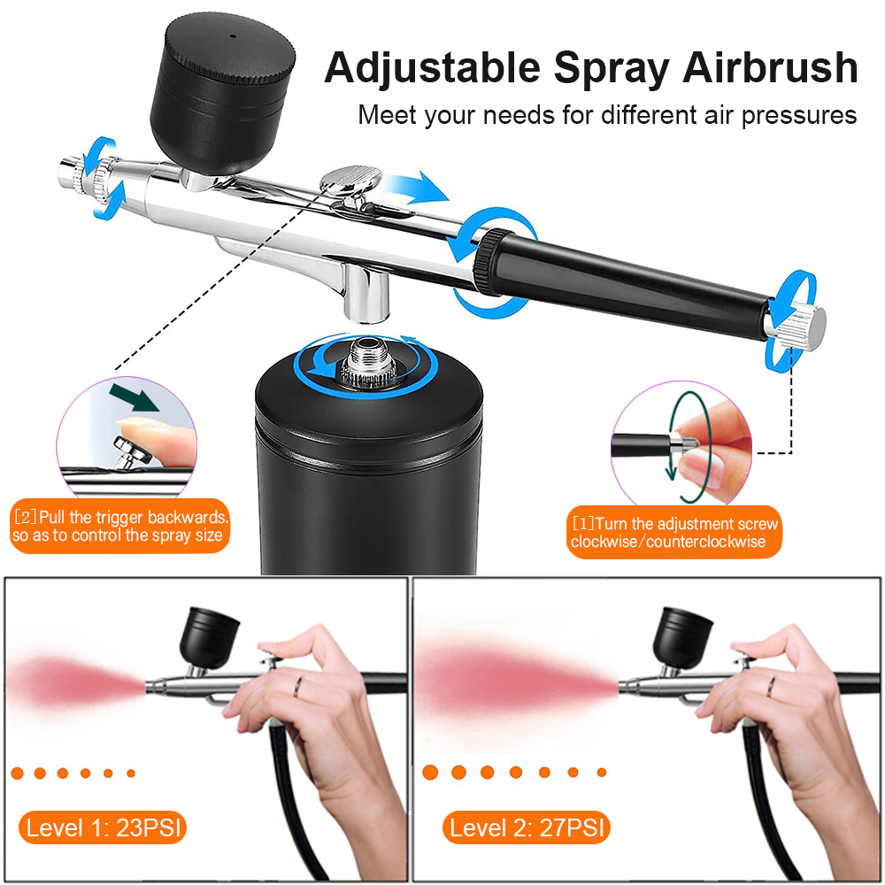 Airbrush Painting Airbrush wit - Airbrush Kit With Mini Compressor ulasan dan harga