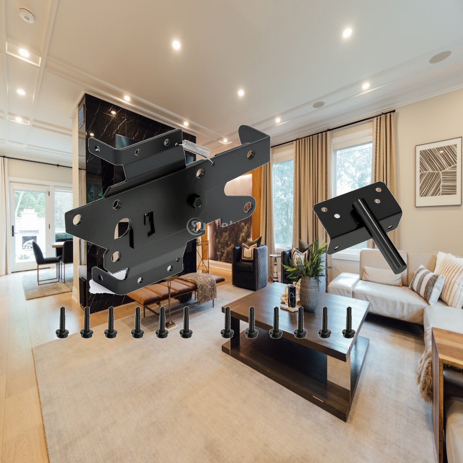Fence Gate Latch Powder Coated - Hardware ulasan dan harga