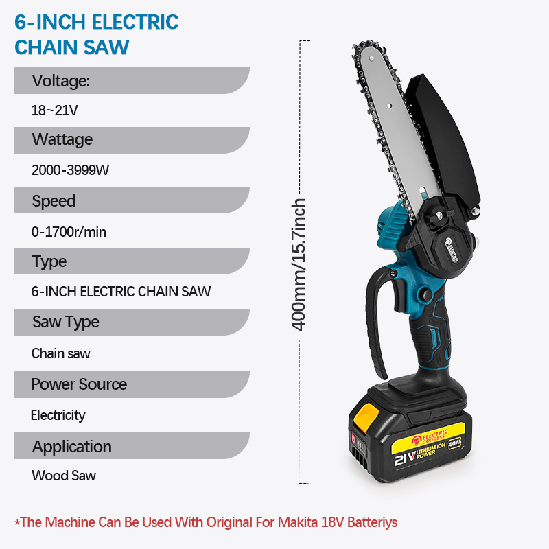 1700RPM 6 Inch Mini Cordless E - Mini Electric Chainsaw 6 Inch ulasan dan harga