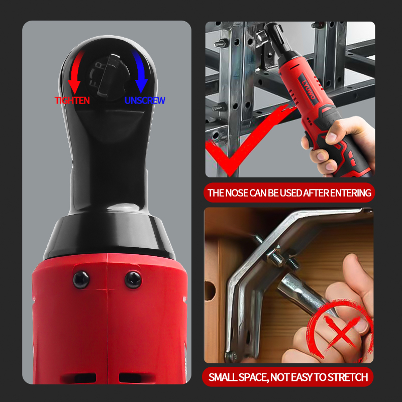LYUWO 3/8 Rechargeable Electri - Electric Screwdriver Rechargeable Usb ulasan dan harga