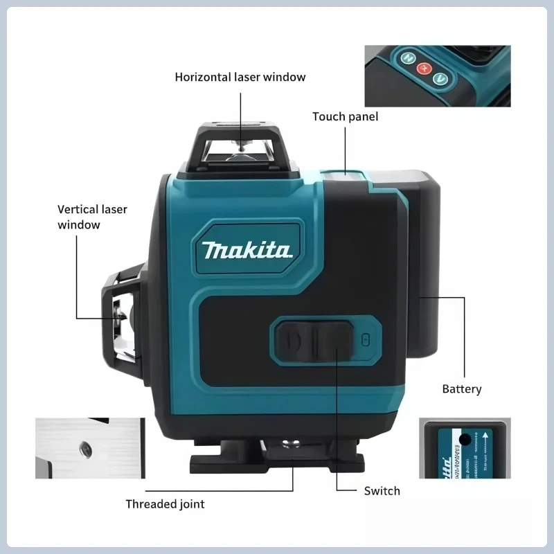 4.0Ah Max Makita 40V Battery M - Laser Level 16 Lines 4D Green ulasan dan harga
