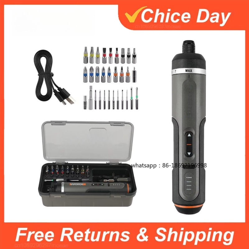 30 Bit Sets Power Tools WX242  - Electric Screwdriver Rechargeable Usb ulasan dan harga