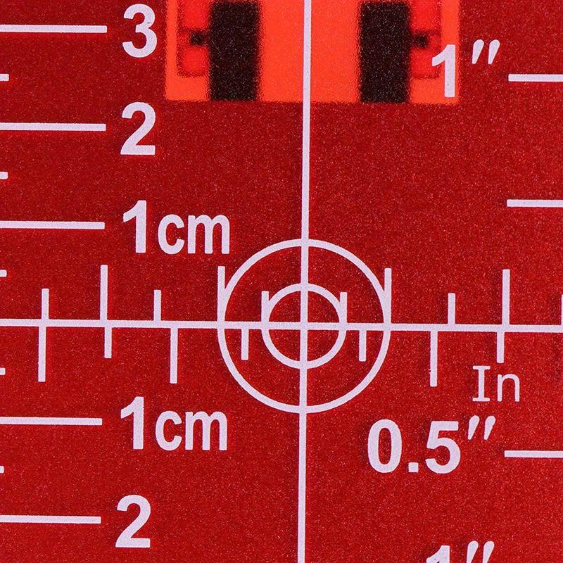 1PCS Inch Cm Laser Target Card - Laser Level 16 Lines 4D Green ulasan dan harga